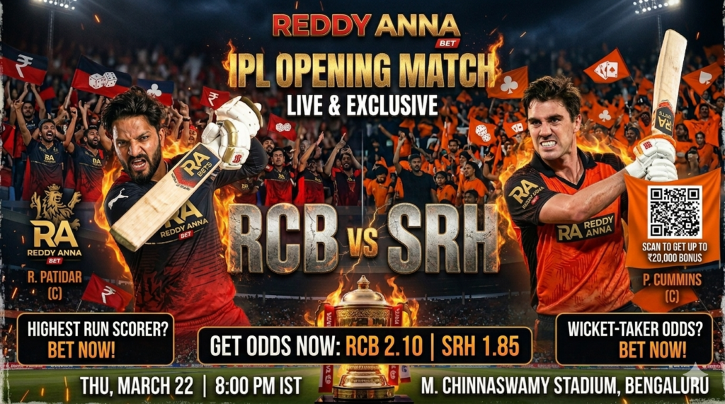 rcb vs srh match prediction RCB vs SRH IPL 2026 Opening Match: Complete Preview, Prediction & Reddy Anna Betting Insights
