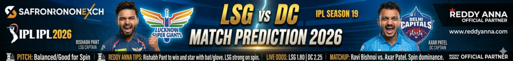  LSG vs DC Match Prediction
