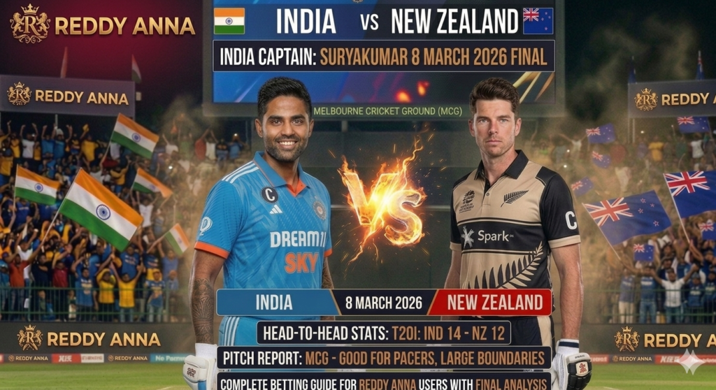  INDIA VS NEW ZEALAND T20 WORLD CUP 2026 FINAL: Complete Match Preview & Winning Prediction