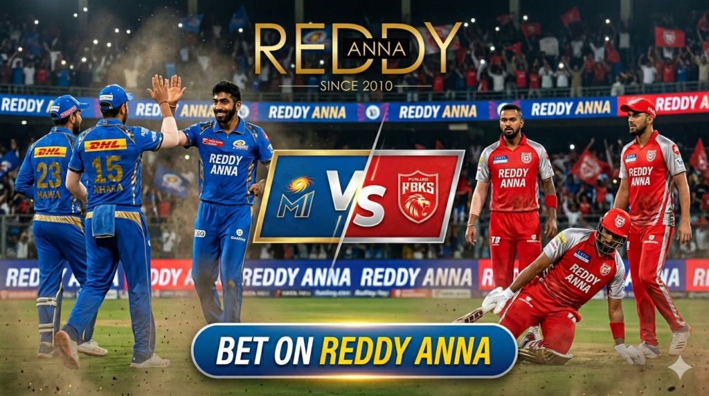 MI vs PBKS Match 24 – Get Reddy Anna ID & Bet on IPL 2026 Now!