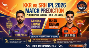 KKR vs SRH Match Prediction: Who Will Win? Pitch Report, Betting Tips & Live Odds