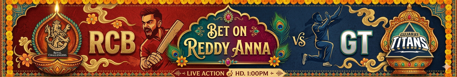 rcb vs gt bet on reddy anna